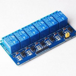 Module de relais  à 6 canaux avec accouplement léger 5V Module de relais  à 6 canaux avec accouplement léger 5V