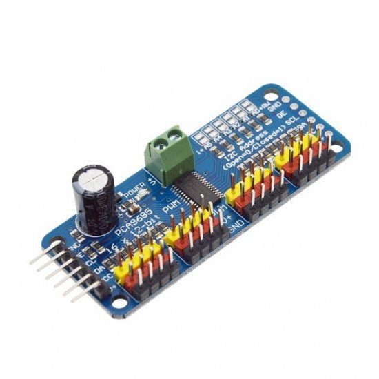 PWM / Servo Driver 16 canaux 12 bits - Interface I2C - Module PCA9685