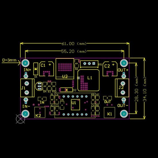 DC-DC Converter Module d'alimentation réglable Step-Down module  