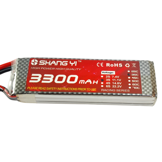 Batterie Lipo 11.1V 3S 3300mah/35C  avec XT60