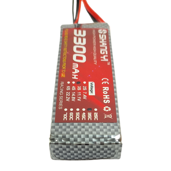 Batterie Lipo 11.1V 3S 3300mah/35C  avec XT60