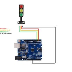 Module de feux de circulation LED, 5V, 8mm,