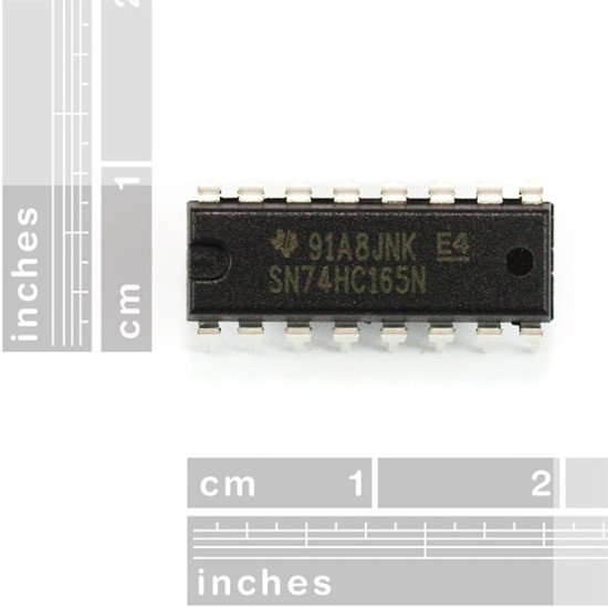 Registre à décalage série 8 bits IC 74HC164, entrée/sortie parallèle