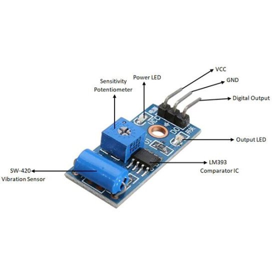 Module de capteur de vibration SW-420