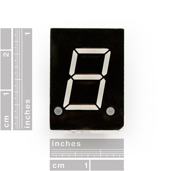  7-Segment Display - LED 0.5 inch common cathode