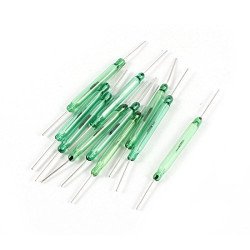 Capteur magnétique 4x28mm Vert Verre Contact  Capteur magnétique 4x28mm Vert Verre Contact