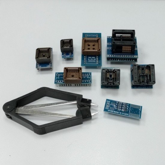 8 Adaptateurs de programmateur Sockets Kit avec IC Extractor