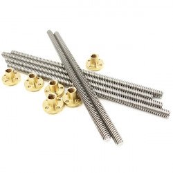 Vis trapézoïdale  T8x500mm avec écrou en laiton Vis trapézoïdale  T8x500mm avec écrou en laiton