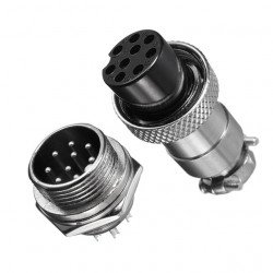 Gx16 9 pin 16mm M/F connecteur circulaire  Gx16 9 pin 16mm M/F connecteur circulaire