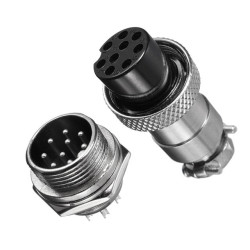 Gx16 9 pin 16mm M/F connecteur circulaire  Gx16 9 pin 16mm M/F connecteur circulaire