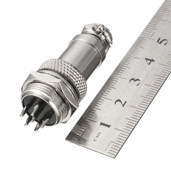 Gx16 6 pin 16mm M/F connecteur circulaire 