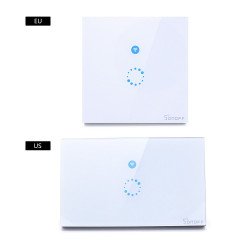 Sonoff Touch - Commutateur D'éclairage LED À Panneau De Verre De Luxe  Sonoff Touch - Commutateur D'éclairage LED À Panneau De Verre De Luxe
