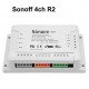 Sonoff 4CH :Commutateur WiFI de montage sur rail DIN à 4 canaux  