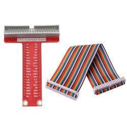 carte d'extension GPIO Type T + 40 Pins Rainbow Cable pour Raspberry Pi 3  carte d'extension GPIO Type T + 40 Pins Rainbow Cable pour Raspberry Pi 3