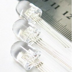 10mm LED RVB  4pin Super lumineux commun cathode  10mm LED RVB  4pin Super lumineux commun cathode