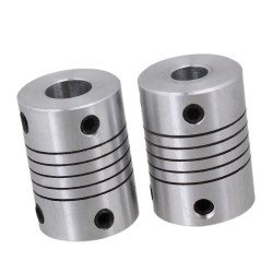 coupleur flexible de pas à pas moteur 6.35x8x25mm  coupleur flexible de pas à pas moteur 6.35x8x25mm