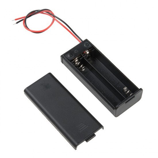 2xAAA support de batterie avec couvercle et interrupteur