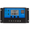 Contrôleur de charge de  panneau solaire  PWM 30A double USB 12V 24V