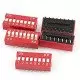 2.54mm   Interrupteur  Rouge DIP DS-10