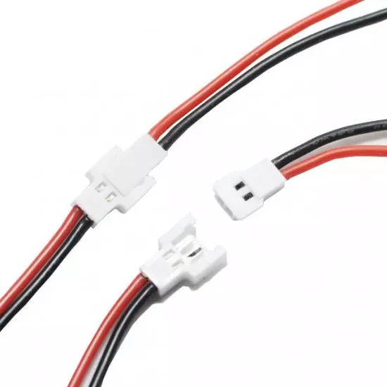 Lot De 10 Paires Connecteurs JST 1.25mm 4 Broches Avec Câble 10cm - Mâle/femelle, Fil 26AWG, Pour électronique