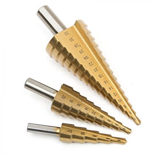 3pcs HSS Titanium Drill Bit 4-12/20/32mm 3pcs HSS Titanium Drill Bit 4-12/20/32mm