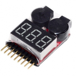 1-8 S Lipo Batterie Testeur de Tension et Basse Tension Alarme  1-8 S Lipo Batterie Testeur de Tension et Basse Tension Alarme