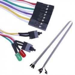 Commutateur De Puissance Et De Réinitialisation  Avec LED  50CM Commutateur De Puissance Et De Réinitialisation  Avec LED  50CM