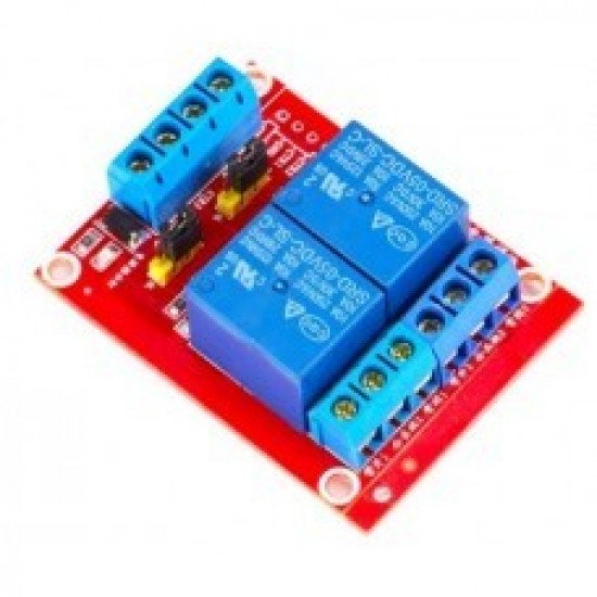 5V 2 Channel Relay Module High/low level trigger with Optocoupler