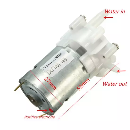 Pompe à engrenages réversible avec moteur de pompage d'eau RS-360 DC 4-12V Pompe à engrenages réversible avec moteur de pompage d'eau RS-360 DC 4-12V