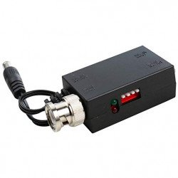 1CH Balun BNC pour émetteur vidéo UTP actif DC12V  1CH Balun BNC pour émetteur vidéo UTP actif DC12V