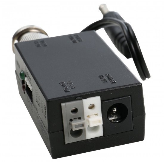 1CH Balun BNC pour émetteur vidéo UTP actif DC12V 