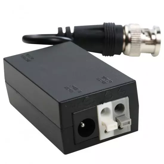 DC12V 1-CH récepteur UTP vidéo actif Balun BNC mâle DC12V 1-CH récepteur UTP vidéo actif Balun BNC mâle