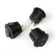 SPST KCD1 Black Button On/Off Round Rocker Switch AC 6A/125V 3A/250V SPST KCD1 Black Button On/Off Round Rocker Switch AC 6A/125V 3A/250V