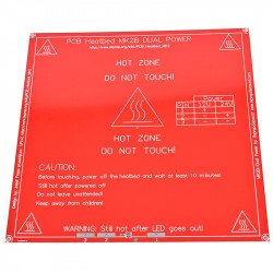 Plaque chauffante RepRap 3D Imprimante 12 V 24 V 214mmx 214mm Plaque chauffante RepRap 3D Imprimante 12 V 24 V 214mmx 214mm