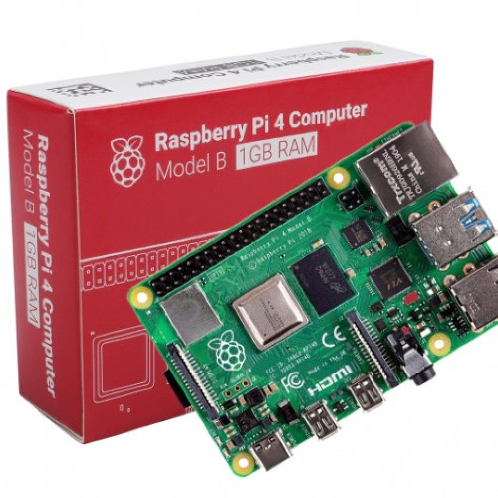 UK-Raspberry Pi 4 Model B, BCM2711 SoC, 1GB DDR4 RAM, USB 3.0, PoE Enabled