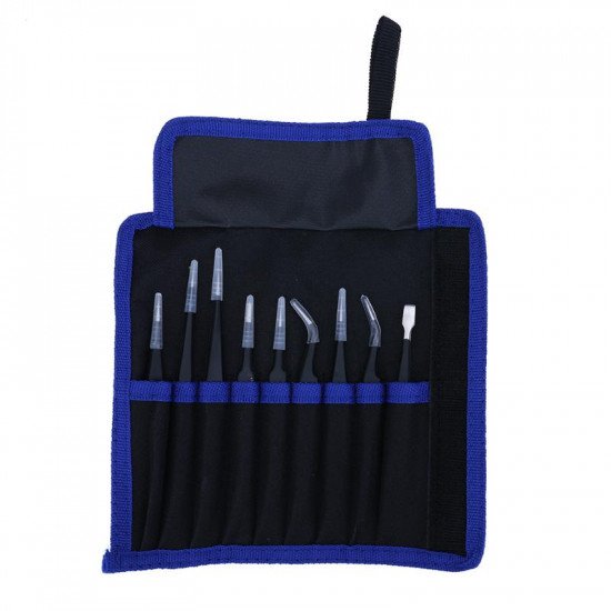 9pcs/lot Anti-static ESD Tweezers 9pcs/lot Anti-static ESD Tweezers
