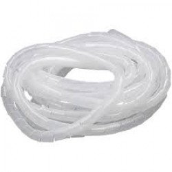 Tube d'enroulement de fil Blanc, 1mx8mm Tube d'enroulement de fil Blanc, 1mx8mm