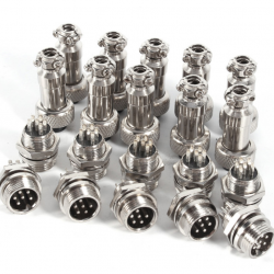 GX12-6 6Pin 12mm  M/F connecteur circulaire  GX12-6 6Pin 12mm  M/F connecteur circulaire