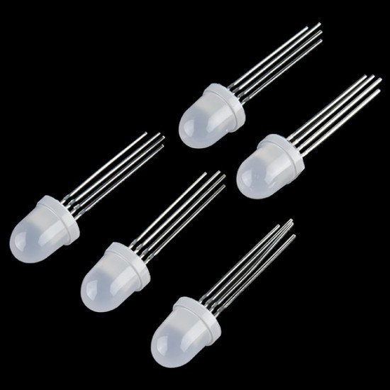 LED - RGB Addressable, PTH, 5mm APA106 LED - RGB Addressable, PTH, 5mm APA106