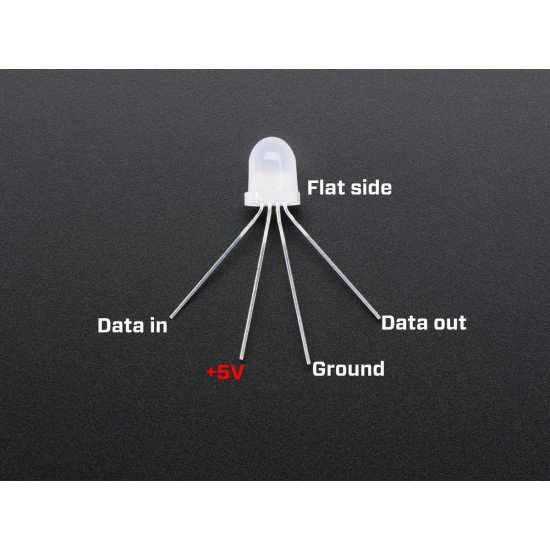 LED - RGB Addressable, PTH, 5mm APA106 LED - RGB Addressable, PTH, 5mm APA106