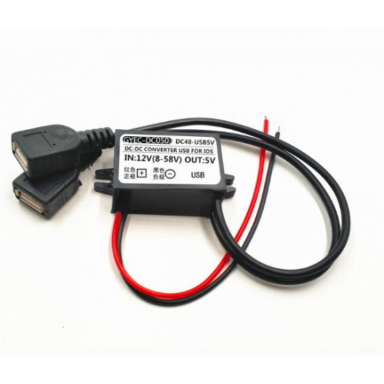 DC 12V à 5V 3A double Chargeur USB pour voiture