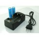 Chargeur de batterie 18650 Li-ion 4.2 V 1A/2A avec prise de câble EU