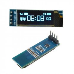 0,91 pouces DC 5V 3.3V 128x32  LCD OLED Module d'affichage Bleu  0,91 pouces DC 5V 3.3V 128x32  LCD OLED Module d'affichage Bleu