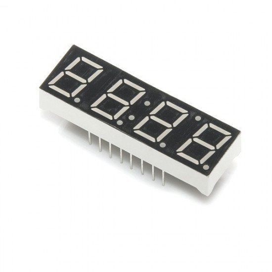 7 Segment 4 Digit cathode commune 0,39inch ROUGE 16P