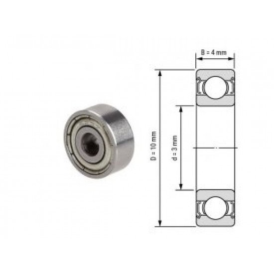 Roulement à billes  623ZZ-3 * 10*4mm