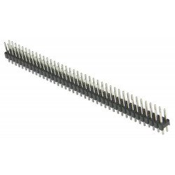 Barrette droite à 2 rangs de 40 broches, pas de 2.54mm Barrette droite à 2 rangs de 40 broches, pas de 2.54mm