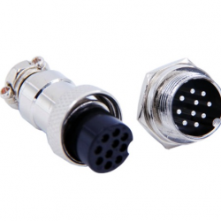 Gx16 10 pin 16mm M/F connecteur circulaire  Gx16 10 pin 16mm M/F connecteur circulaire