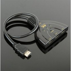 Splitter HDMI 3 ports Câble adaptateur TV HD 4K * 2K  3 IN 1 Out Splitter HDMI 3 ports Câble adaptateur TV HD 4K * 2K  3 IN 1 Out
