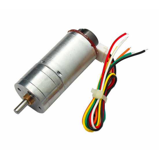 JGA25-370  Moteur DC  à engrenages avec encodeur  12v 280RPM