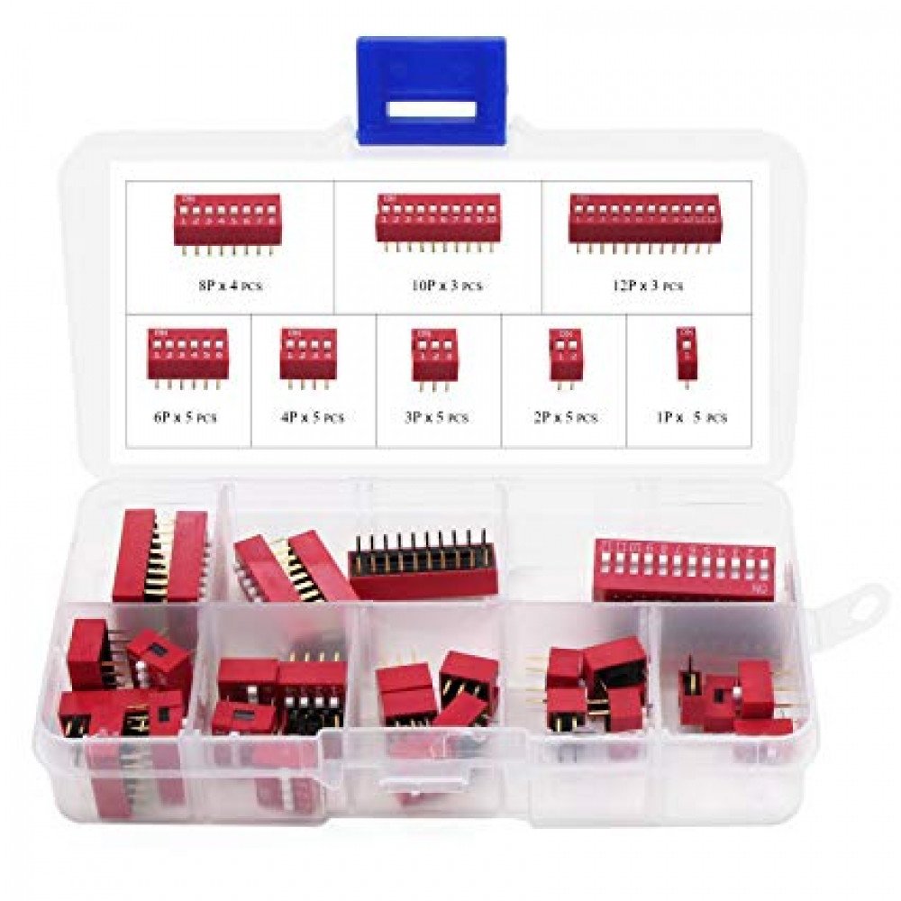 Dip Switch Assorted Kit 50PCS